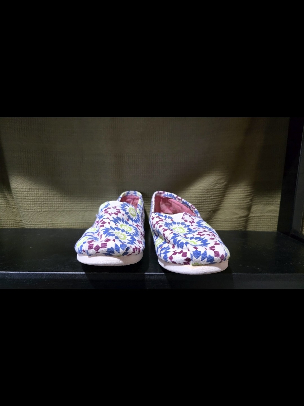 Floral Mosaic Slip-On Women’s Flats - Multicolor
